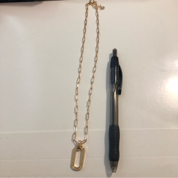 NIB O.Secret Paperclip Chain Pendant Necklace - Picture 3 of 15